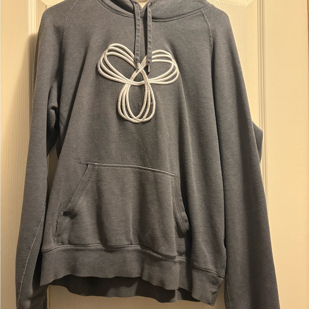 TNA Gray Hoodie with White Design